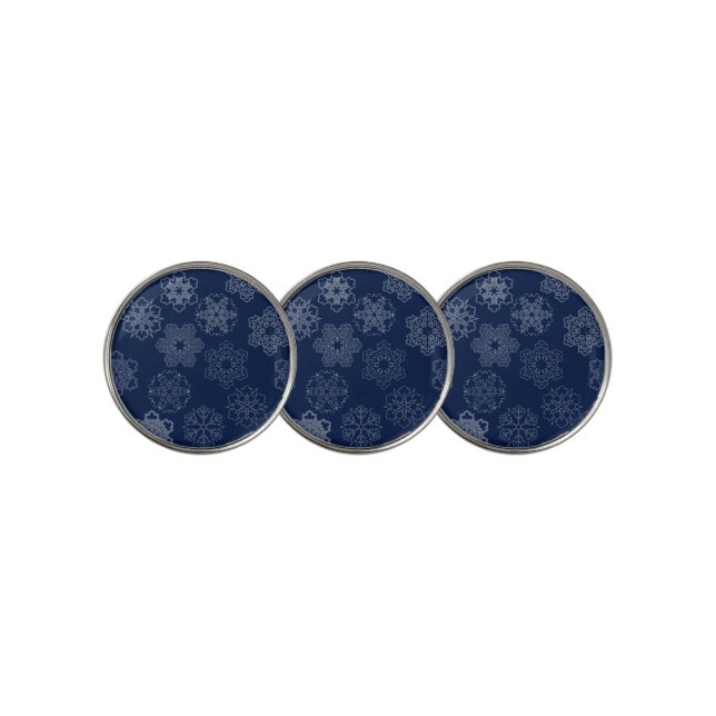Snowflake Golf Ball Marker (3 Up)
