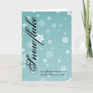 Snowflake Greeting Card