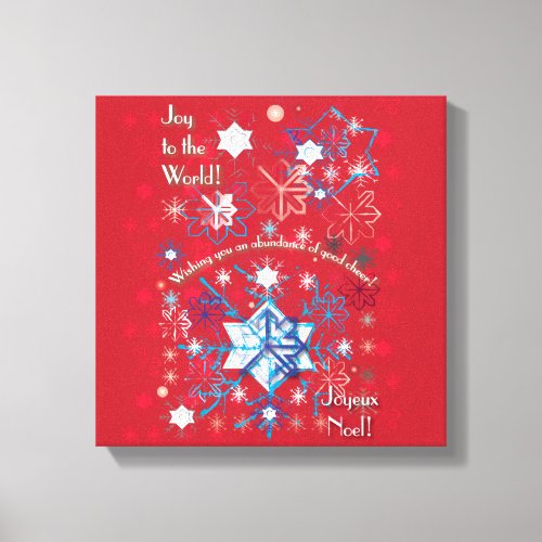 Snowflake Greetings I Canvas Print