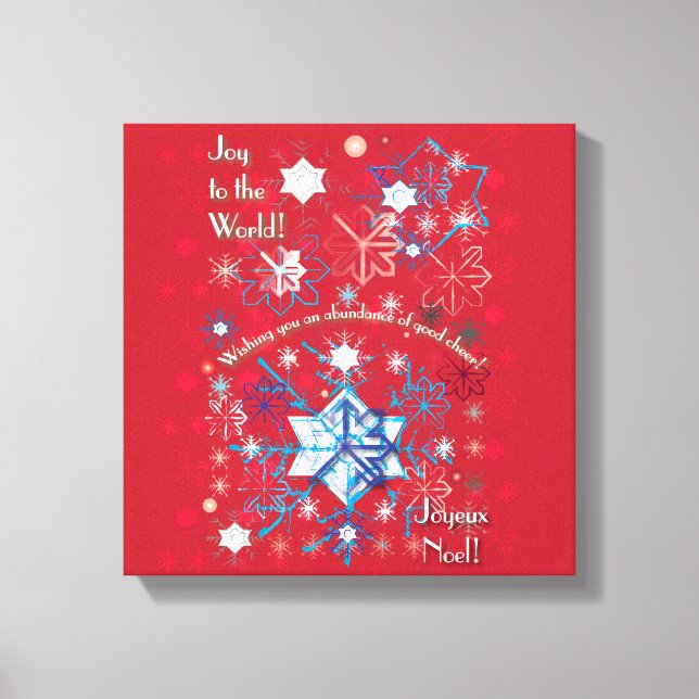 Snowflake Greetings I Canvas Print (Front)