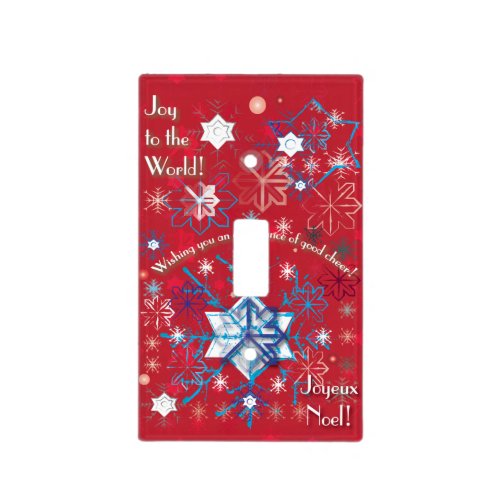 Snowflake Greetings I Light Switch Cover