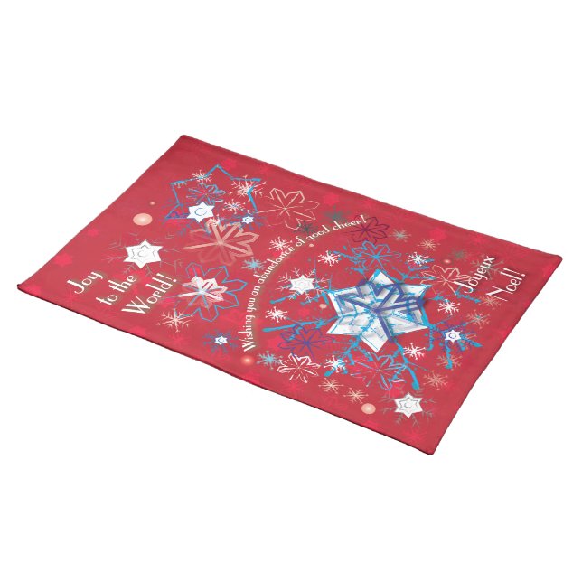 Snowflake Greetings I Placemat (On Table)