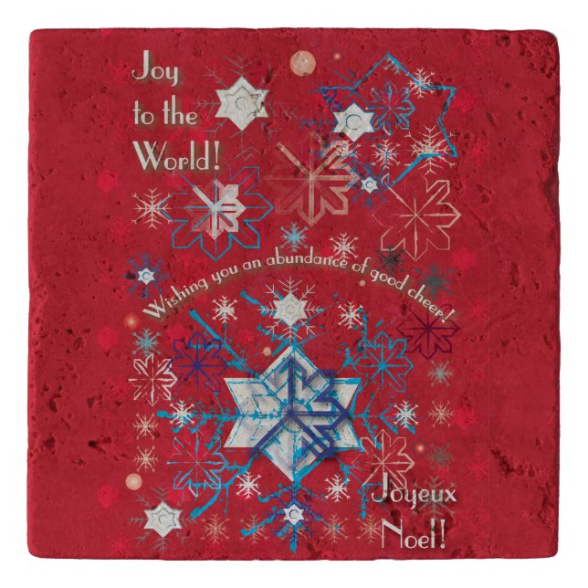 Snowflake Greetings I Trivet (Front)