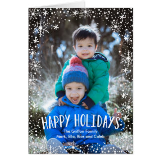 Snowflake Happy Holidays Card