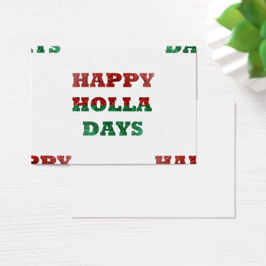 snowflake happy holla days (Desk)