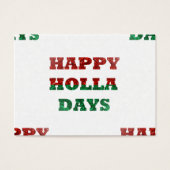 snowflake happy holla days (Front)