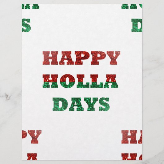 snowflake happy holla days (Front)