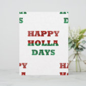 snowflake happy holla days (Standing Front)