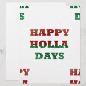 snowflake happy holla days (Front/Back)
