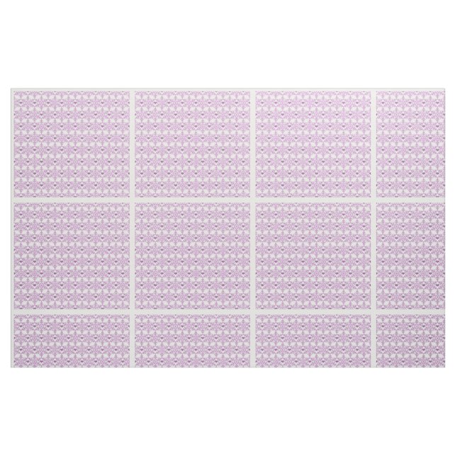 Snowflake Heart Pattern Fabric (Fat Quarter)