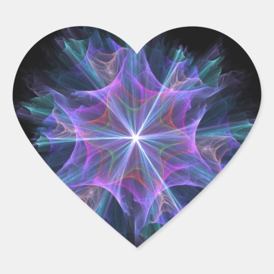 Snowflake Heart Sticker