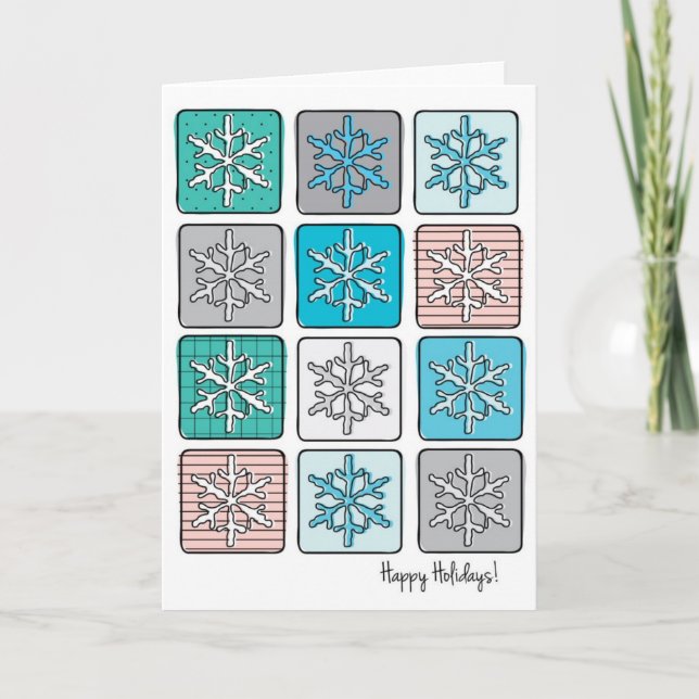 Snowflake Holiday Card (Front)