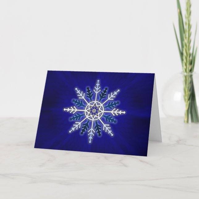 Snowflake Holiday Card (Front)
