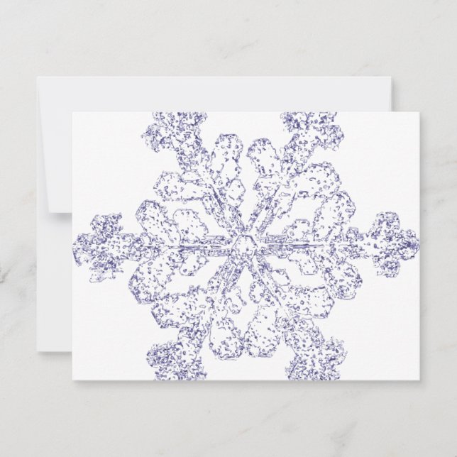 Snowflake Holiday Card (Front)