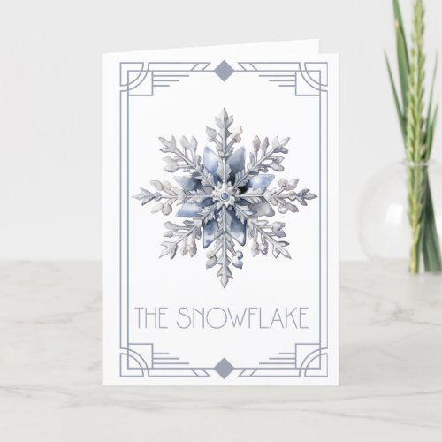 Snowflake  holiday card