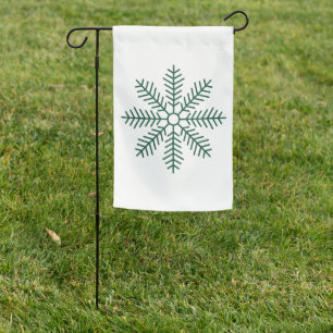 Snowflake Holiday Christmas Modern Simple Garden Flag