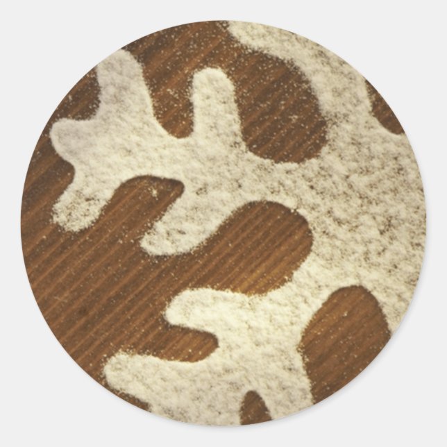 Snowflake Holiday Greeting Cards and Stickers (Front)