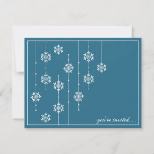 Snowflake Holiday Party Invitaitons Invitation