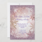 Snowflake Holiday Party Invitations (Front)