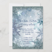 Snowflake Holiday Party Invitations (Front)