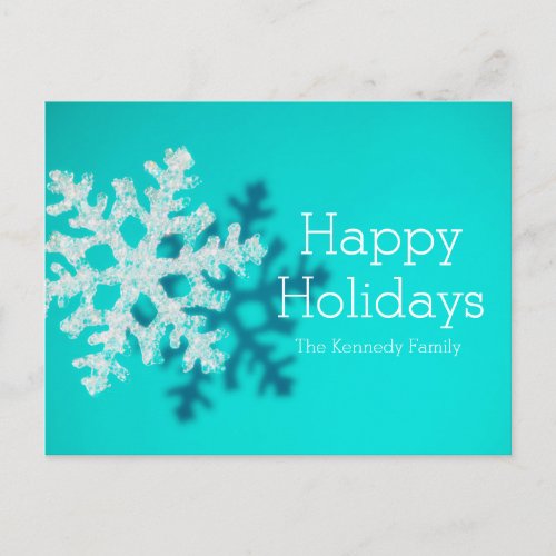 Snowflake Holiday Postcard