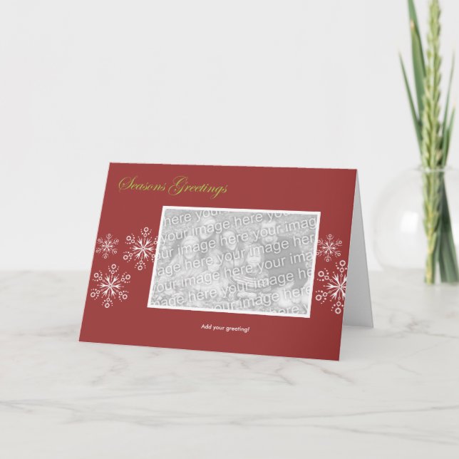 Snowflake Holiday Template (Front)