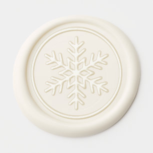 Snowflake Holiday Wax Seal Sticker