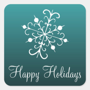 Snowflake Holidays Stickers