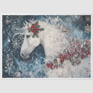 Snowflake Horse Tissue Paper