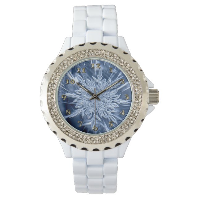 Snowflake Ice Crystal Watch (Front)
