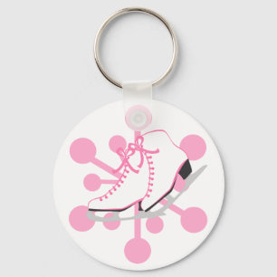 Snowflake Ice Skates Keychain