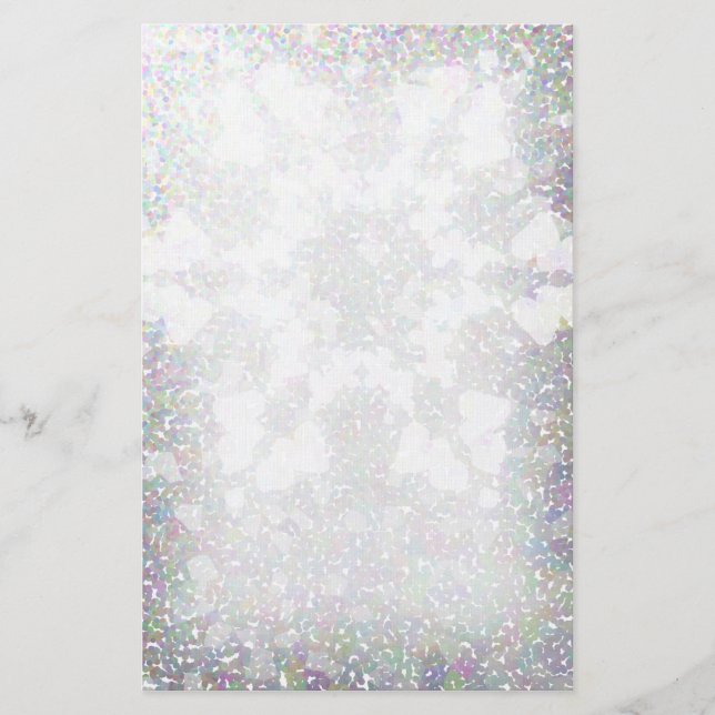 Snowflake Impression Stationery (Front)