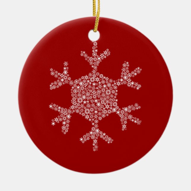 Snowflake in a Snowflake Ornament (Front)