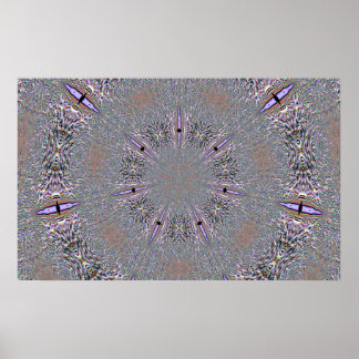 Snowflake In Lavender Poster