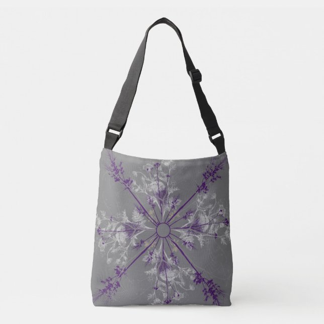 Snowflake Inspired Design Crossbody Bag (Front)