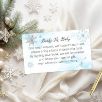 snowflake is on the way Baby Shower Enclosure Card