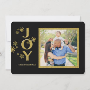 Snowflake Joy Photo Holiday Card