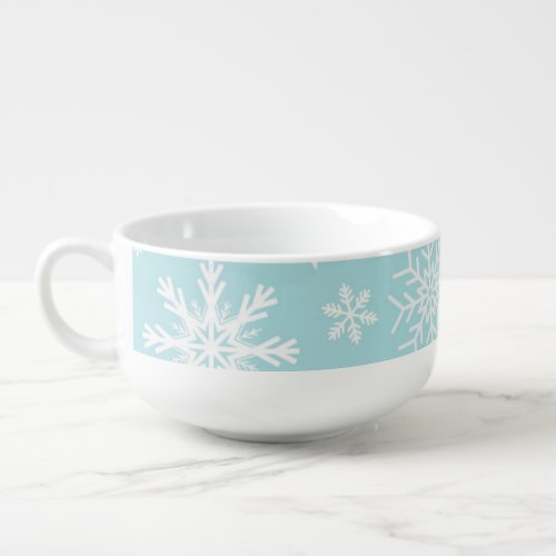 Snowflake Jumbo Soup Mug