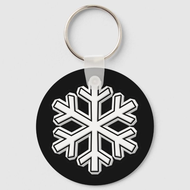 Snowflake Keychain (Front)