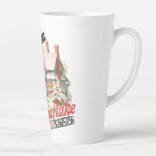 SnowFlake Kisses Latte Mug