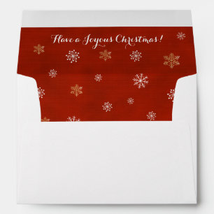 Snowflake Kisses Lined Envelope