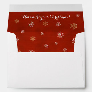 Snowflake Kisses Lined Envelope