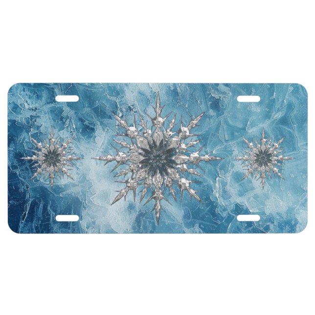 Snowflake License Plate (Front)