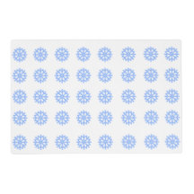 Snowflake Light Blue Winter Pattern