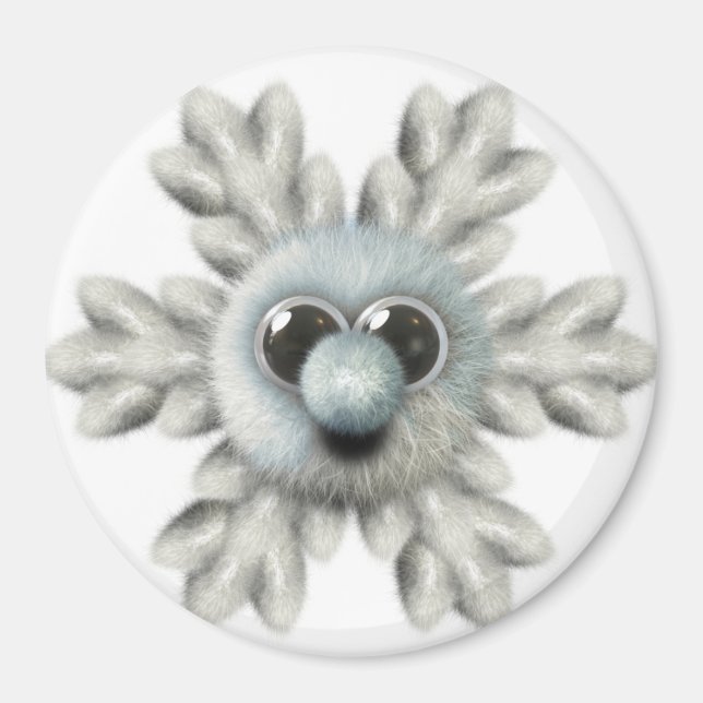 Snowflake Locker Magnets,  Back to school Magnet (Front)