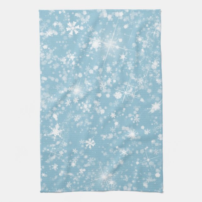 Snowflake Magic Kitchen Towel (Vertical)