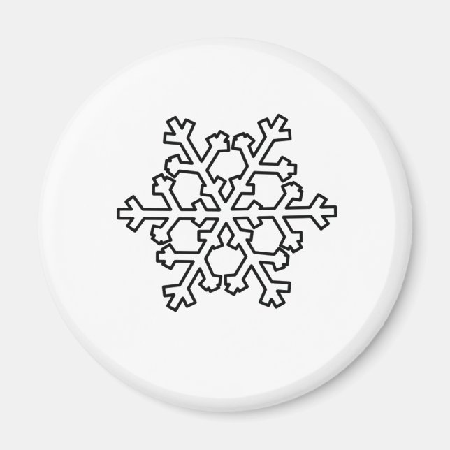 Snowflake Magnet (Front)