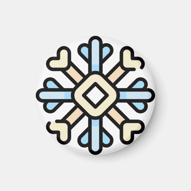 snowflake magnet (Front)