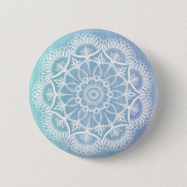 Snowflake Mandala Button (Front)