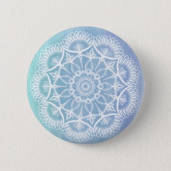 Snowflake Mandala Button by Megaflora at Zazzle